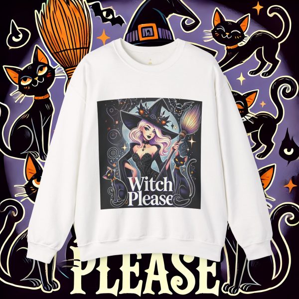 5469950722642467101_2048_custom.jpeg Witch Please Blonde Sweatshirt - Halloween Unisex Crewneck